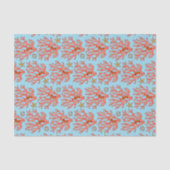 Papier Mousseline Corail de mer côtier (Recto)