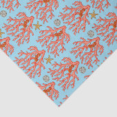Papier Mousseline Corail de mer côtier (Détail)