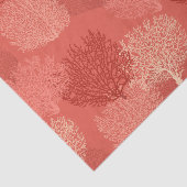 Papier Mousseline Corail de ventilateur imprimé, nuances de corail o (Détail)