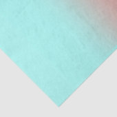 Papier Mousseline Corail et turquoise (Détail)