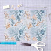 Papier Mousseline Corail marin de l'océan bleu (Artisanat)