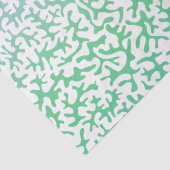 Papier Mousseline Corail Ombre de vert bleu (Détail)