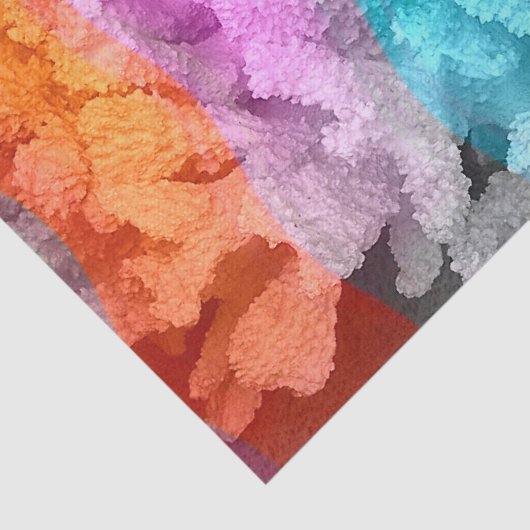 Papier Mousseline Corail Reef (Détail)