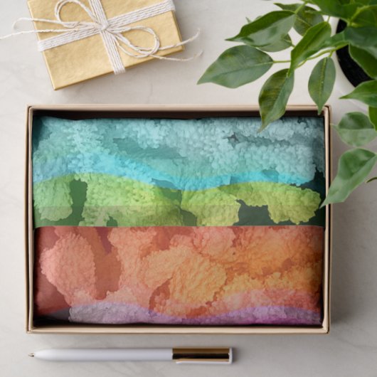 Papier Mousseline Corail Reef (Cadeau)