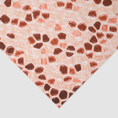 Papier Mousseline Corail rose Brown (Détail)