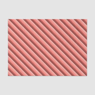 Papier Mousseline Corail Rouge rose Blancs