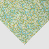 Papier Mousseline Corail vert et jaune (Détail)