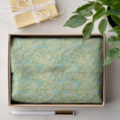 Papier Mousseline Corail vert et jaune (Cadeau)