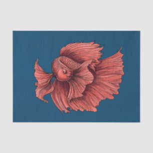 Papier Mousseline Coral Siamese combat le poisson