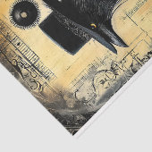 Papier Mousseline Corbeau gothique en Casquette noir & Cloak BQ4 Déc (Détail)