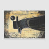 Papier Mousseline Corbeau gothique en Casquette noir & Cloak BQ4 Déc (Recto)