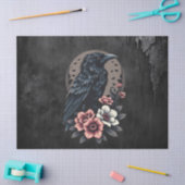 Papier Mousseline Corbeau noir (Artisanat)