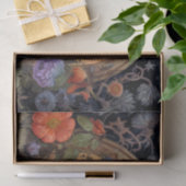 Papier Mousseline Corbeau noir foncé gothique (Cadeau)