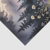 Papier Mousseline Corbeau sur une découpage crâne (Détail)