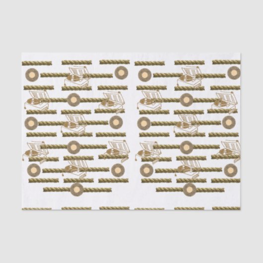 Papier Mousseline Corde en papier de tissu décoratif (Recto)