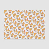 Papier Mousseline Corgi heureux (Recto)