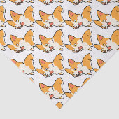 Papier Mousseline Corgi heureux (Détail)