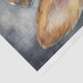 Papier Mousseline Corgi Steampunk 2 papier découpage (Détail)