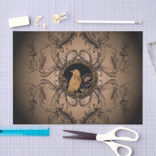 Papier Mousseline Corneille impressionnante (Artisanat)