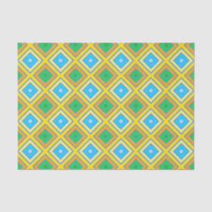 Papier Mousseline Cornflower harmonieux couleurs Angled Line Art