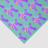 Papier Mousseline Correspondance de caniche pourpre (Détail)