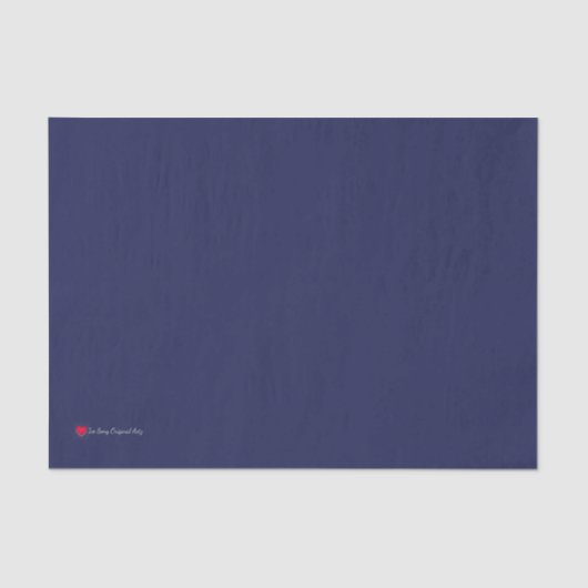 Papier Mousseline Correspondance de découpage bleu foncé (Recto)