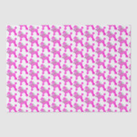 Correspondance de fête de caniche rose