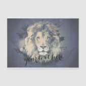 Papier Mousseline COSMIC LION KING | Papier Tissu personnalisé (Recto)