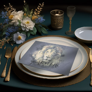 Papier Mousseline COSMIC LION KING   Papier Tissu personnalisé