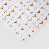 Papier Mousseline Cosmo Martini Manhattan Cocktail Verre Boissons (Détail)