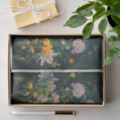 Papier Mousseline Cosmos & Trèfle Violet, Une Prairie de Monarques (Cadeau)