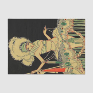 Papier Mousseline “Costume à peplum” Couverture de magazine 1926 par