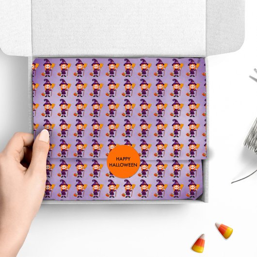 Papier Mousseline Costume de sorcière d'Halloween pour enfants