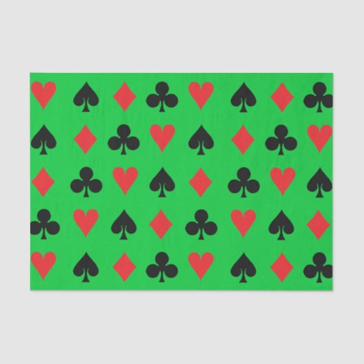 Papier Mousseline Costumes de carte de poker (Recto)