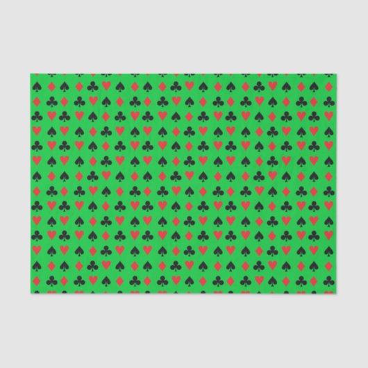 Papier Mousseline Costumes de mini carte de poker (Recto)