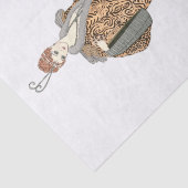 Papier Mousseline Costumes Parisiens - Manteau du soir, Découpage (Détail)