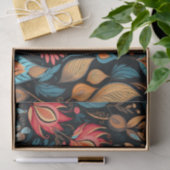 Papier Mousseline Cosy Automne Floral Print Digital Folk Art (Cadeau)