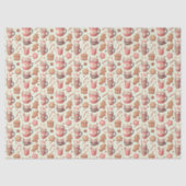 Papier Mousseline Cosy Christmas Cocoa and Gingerpain Motif (Recto)