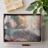 Papier Mousseline Cosy Morning Urban Girl Découpage Imprimer (Cadeau)