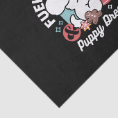 Papier Mousseline Cosy Puppy Dreams - Chocolat chaud et Noël (Détail)