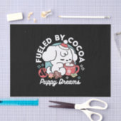 Papier Mousseline Cosy Puppy Dreams - Chocolat chaud et Noël (Artisanat)