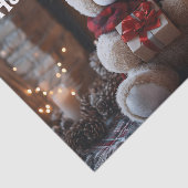 Papier Mousseline Cosy Teddy Bear Conception de vacances (Détail)