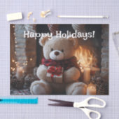 Papier Mousseline Cosy Teddy Bear Conception de vacances (Artisanat)