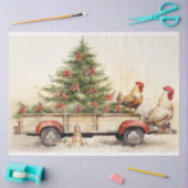 Papier Mousseline Cosy Winter Scene : Guardians of the Tree Farm (Artisanat)