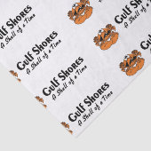 Papier Mousseline Côte du Golfe Crabe de l'Alabama (Détail)