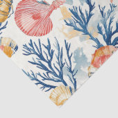 Papier Mousseline Côtière rustique - Coquillages, Starfish, Reef (10 (Détail)