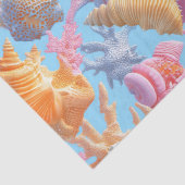 Papier Mousseline Côtière rustique - Coquillages, Starfish, Reef (18 (Détail)