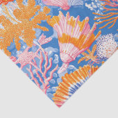 Papier Mousseline Côtière rustique - Coquillages, Starfish, Reef (19 (Détail)