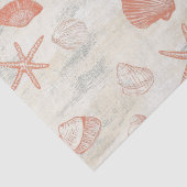 Papier Mousseline Côtière rustique - Coquillages, Starfish, Reef (29 (Détail)