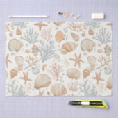 Papier Mousseline Côtière rustique - Coquillages, Starfish, Reef (32 (Artisanat)